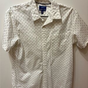 Apt. 9 White Shirt with Martini Glass Pattern